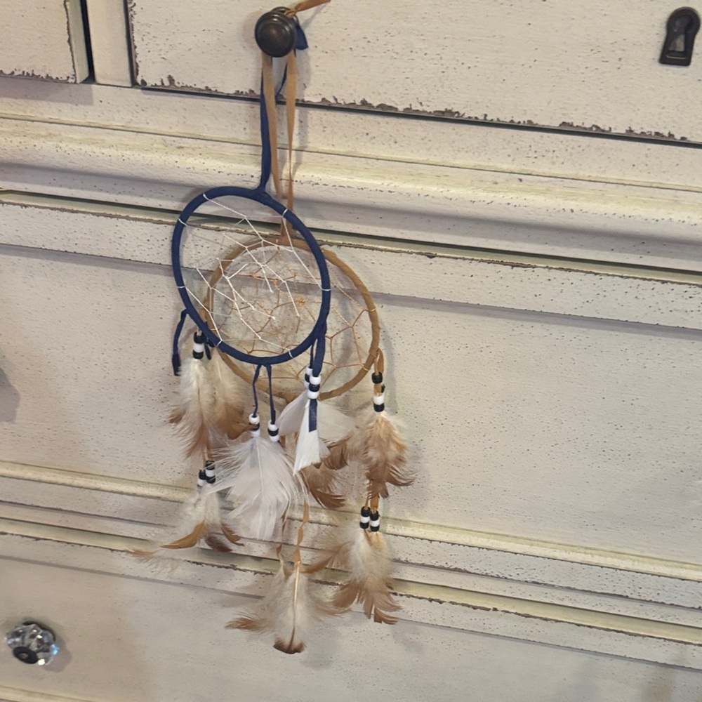Blue and Tan Dreamcatcher Wall Decor